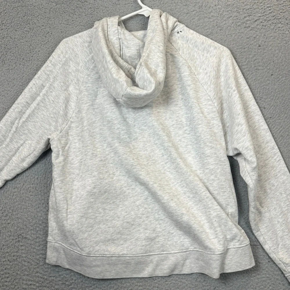 Nike Sportswear Hoodie Womens XS Quarter-Zip Heather Grey Pullover Sweatshirt